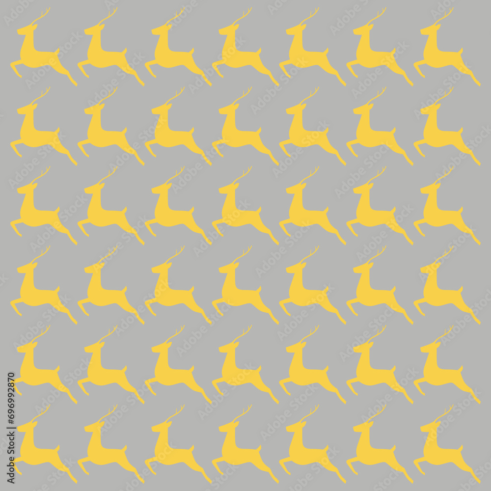 Christmas Reindeers Pattern Texture Background Vector Christmas Reindeers Pattern Texture Background Vector