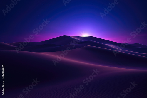 Ethereal Desert Synthwave: Nighttime Dunescape