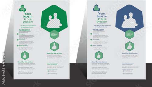 Medial  flyer template Creative and Modern Flyer Design 