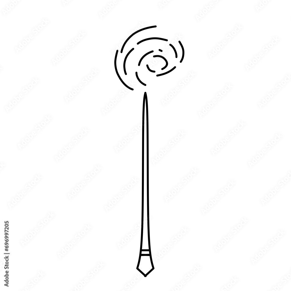 Magic wand line icon Magic wand line icon