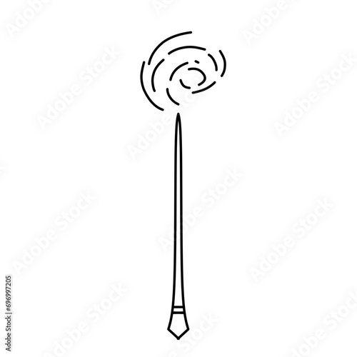 Magic wand line icon