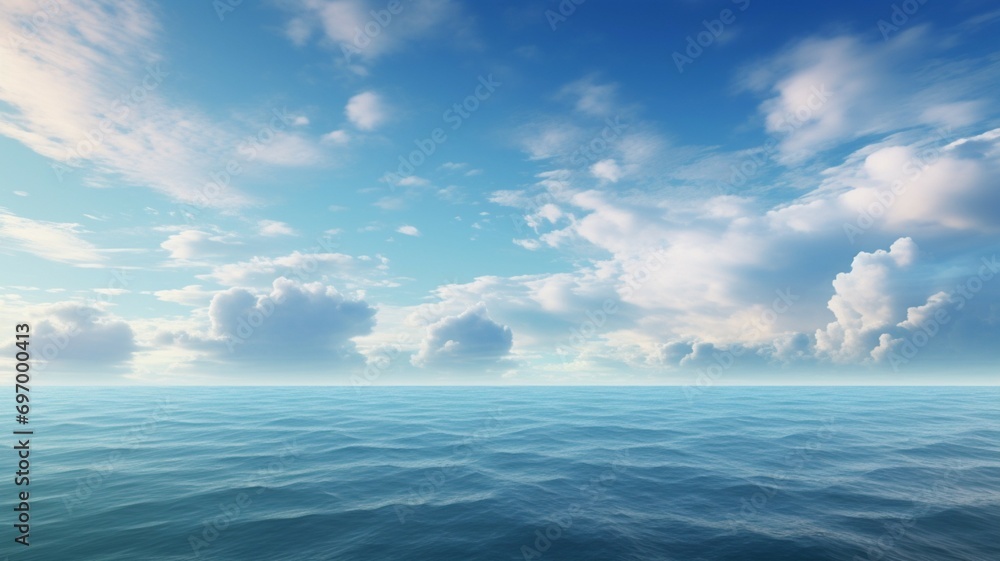 Clouds in Ocean Horizon Scenery Background Clouds in Ocean Horizon Scenery Background