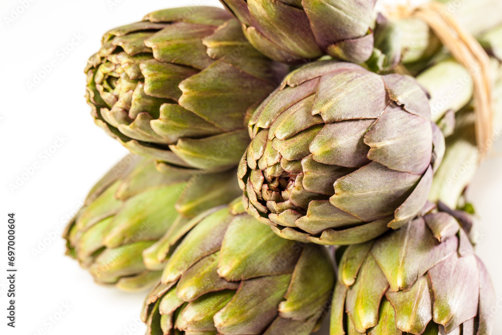 Artichokes Bunch - Details Macro HQ - Green Artichoke Artichokes Bunch - Details Macro HQ - Green Artichoke
