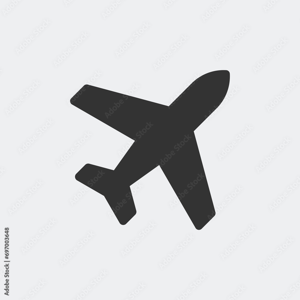 Airport or plane. Simple vector icon, well suited for use in tiny sizes Airport or plane. Simple vector icon, well suited for use in tiny sizes
