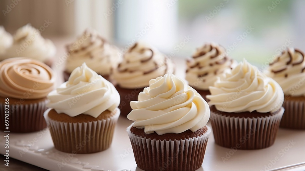 Sweet Perfection: Vanilla Cupcakes with Frosting