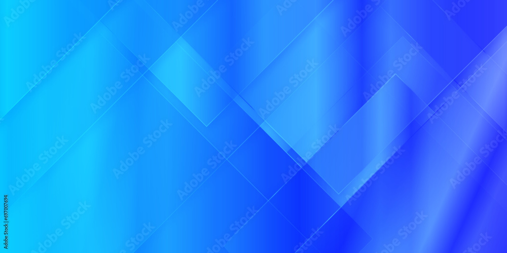 Obraz premium Abstract blue background with dynamic network technology and business concept lines, Modern simple blue abstract background geometric pattern, blue stripes geometric overlapping background vector. 