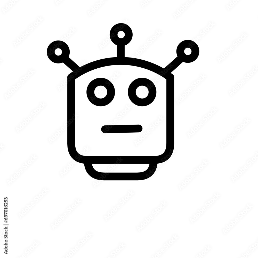 Robot Line Icon 