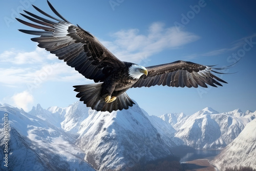 Sky animal wildlife bird wing nature mountain © SHOTPRIME STUDIO