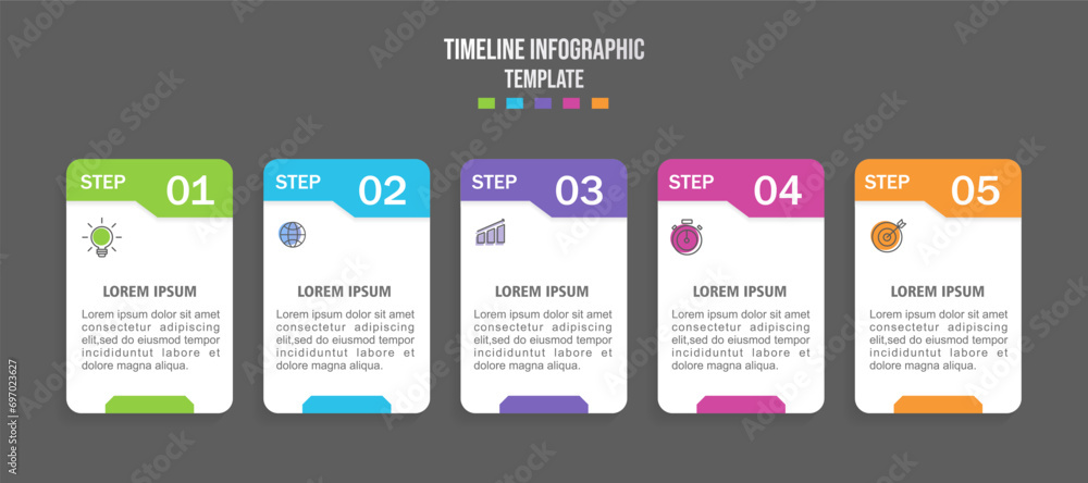 Infographics design template, Business concept with 5 steps or options, can be used for workflow layout, diagram, web design. Infographics design template, Business concept with 5 steps or options, can be used for workflow layout, diagram, web design.