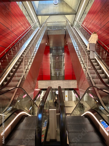 escalator in the airport