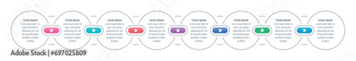circle, circle infographic template. eight option informational templates. magazine, annual report, internet, web infographic template. business briefing template