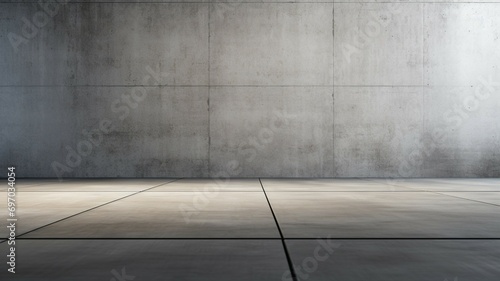 Concrete Slabs with Minimalist Design Background photo