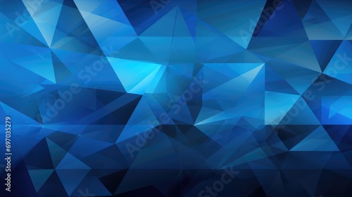 Abstract blue geometric painting art background. Blue Monday concept. Geometrical artwork illustration for wallpaper, cover, poster, print, web. © Oksana Smyshliaeva