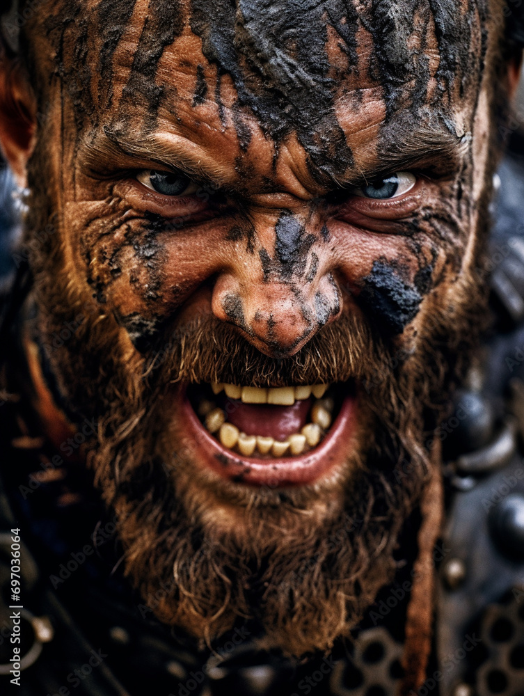 portrait of warrior viking