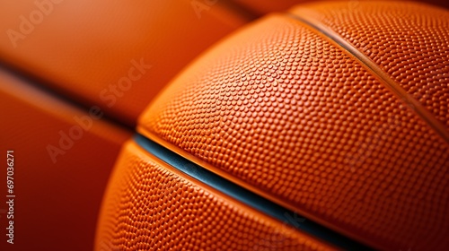Basketball Detail Extreme Close-Up: Athletic Aesthetics © Enterprise Media STL