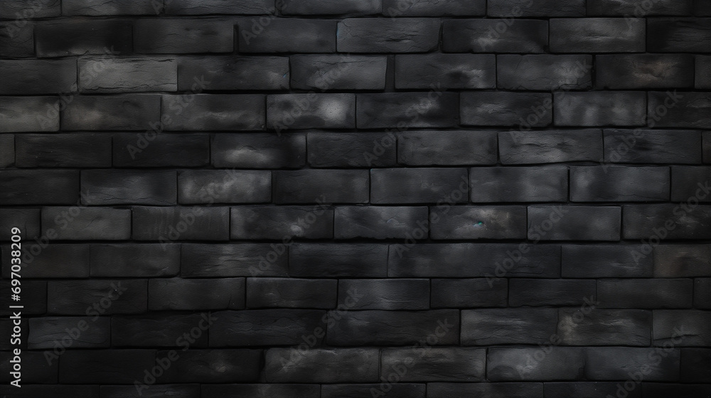 black brick texture wall design 