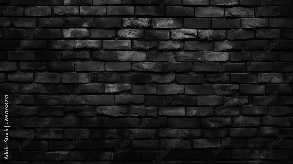 black brick texture wall