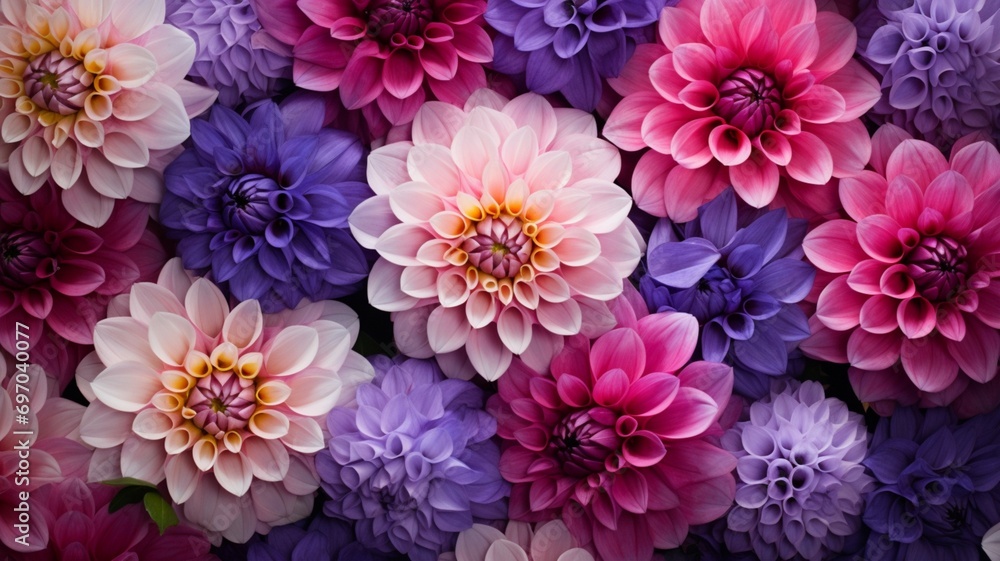 Dahlia Floral Background Dahlia Floral Background