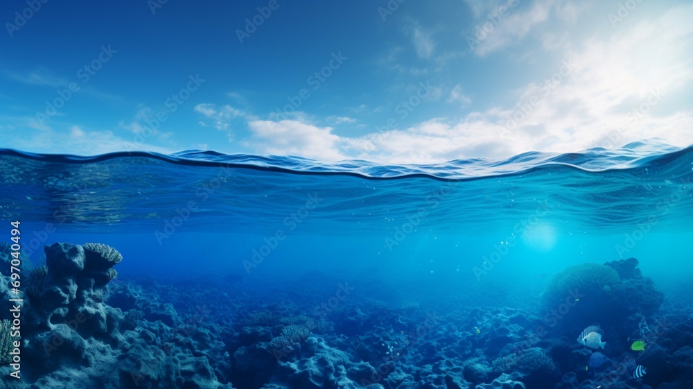 Deep Blue Ocean Background