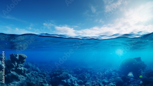 Deep Blue Ocean Background