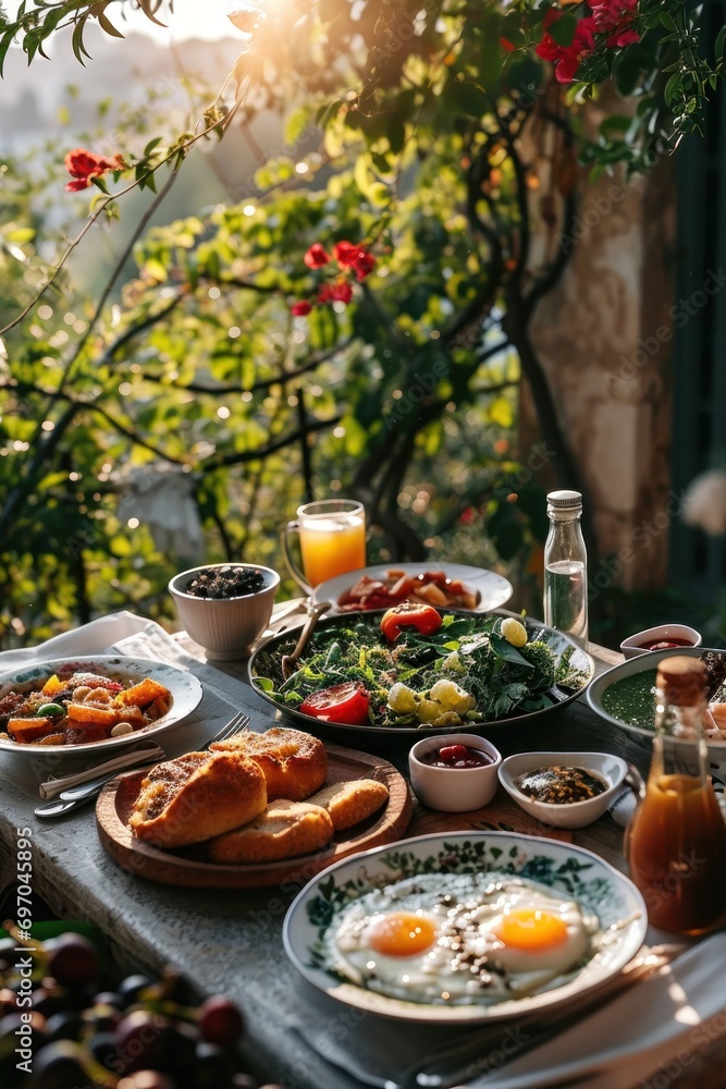 Luxurious Mediterranean Breakfast