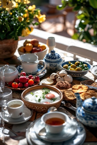Luxurious Mediterranean Breakfast