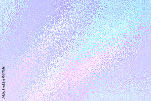 Aurora background. Gradient aura style. Gradation ombre y2k. Soft crystal texture. Light pink, purple, blue, green, yellow design for print. Groovy foil. Iridescent foiled effect. Vector illustration