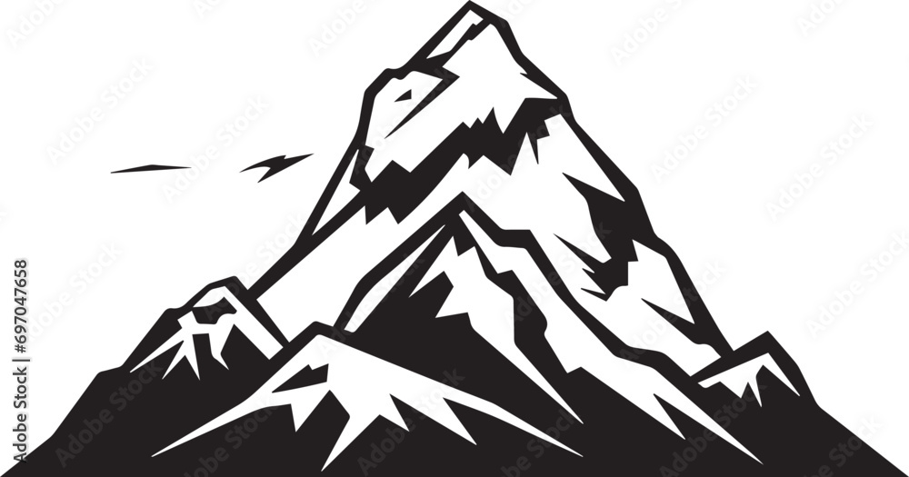 Fototapeta premium Majestic Mountain logo vector illustration. Majestic Mountain vector Icon and Sign.