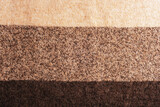 Beige and brown striped woolen knitted sweater fabric, texture, background