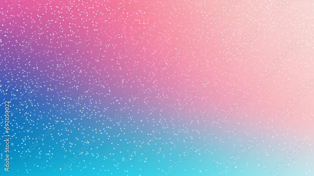 Pink and blue gradient background with noise texture. Trendy backdrop.