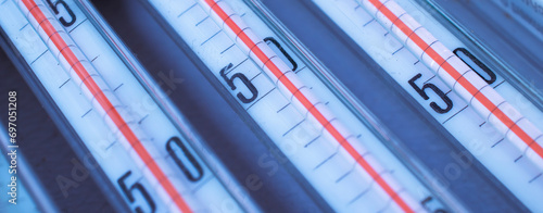 thermometers scale, laboratory science. texture for wallpaper