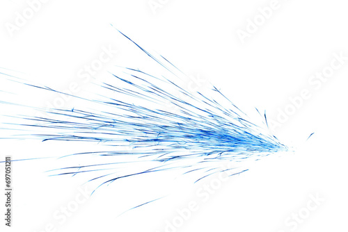 sparks isolated on white background
