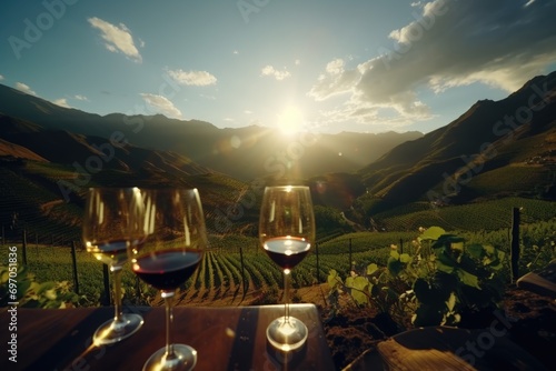 Andean Wine Symphony: In the Heart of a Picturesque Vineyard, a Wine Connoisseur Unveils the Terroir's Secrets, Elevating the Tasting Experience to an Artful Blend of Tradition and Innovation © Helena