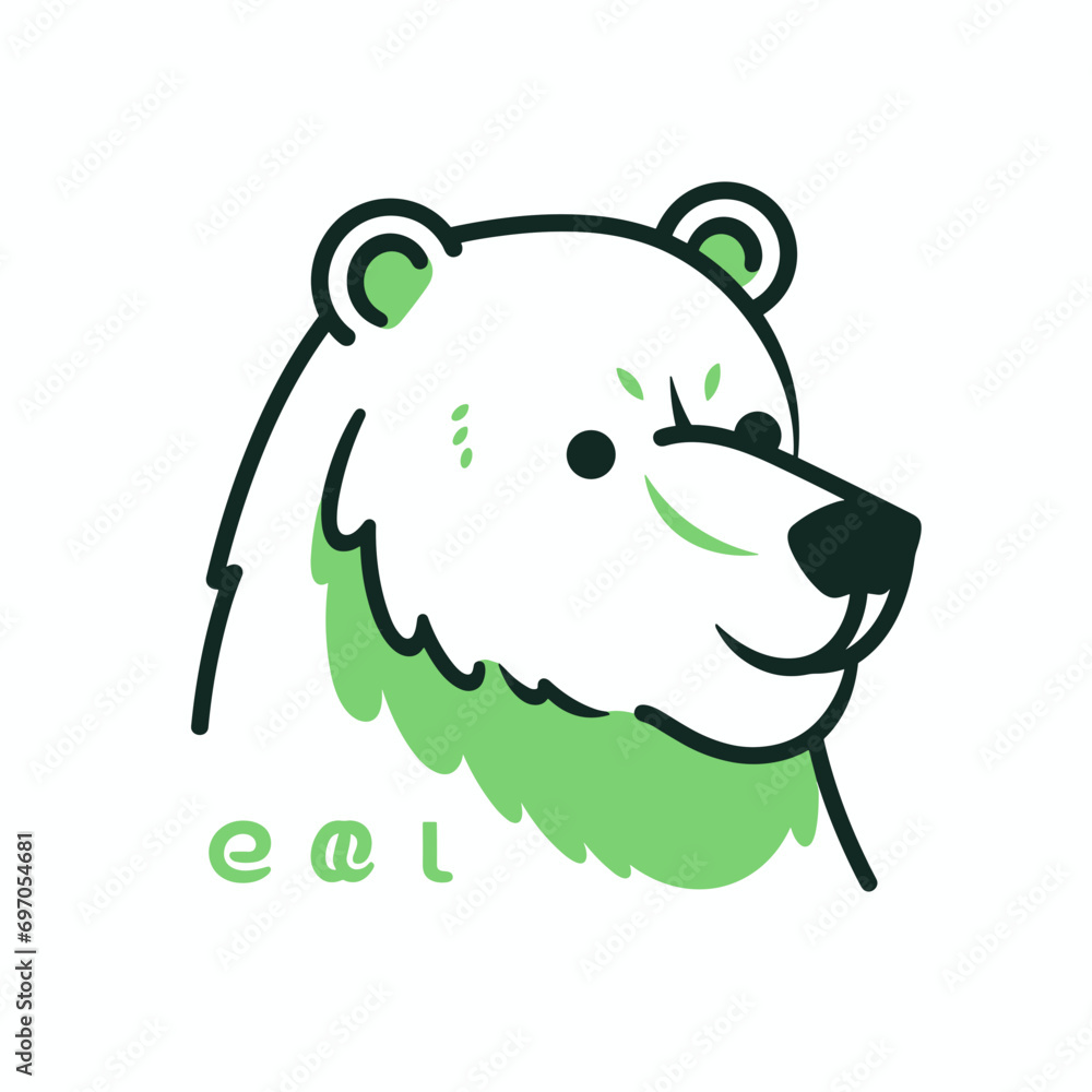 Simple outline illustration of a bear, vector, children book style illustration , white background Simple outline illustration of a bear, vector, children book style illustration , white background