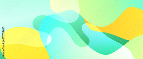 Colorful colourful vector simple abstract banner with liquid waves shapes. Colorful modern graphic design liquid element for banner  flyer  card  or brochure cover