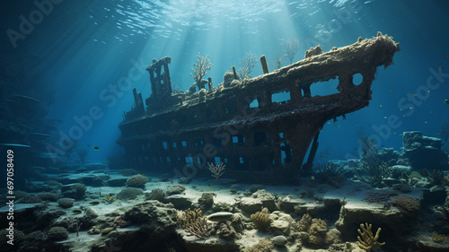 exploration of underwater archaeological sites photo