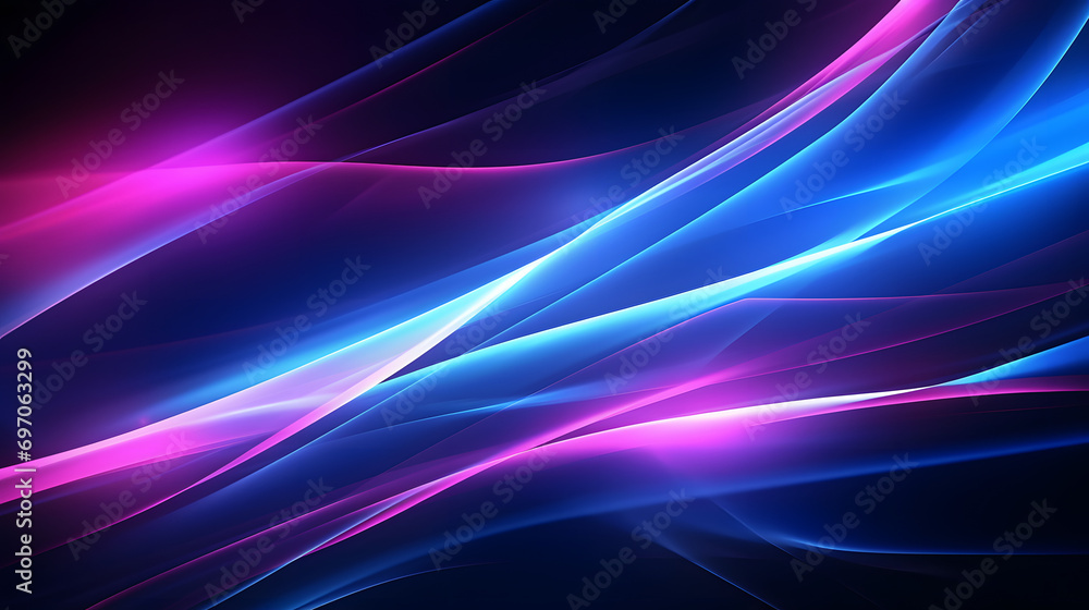 Beautiful abstract futuristic dark background with neon blue and pink glow. Beautiful abstract futuristic dark background with neon blue and pink glow.