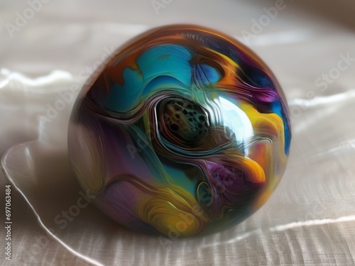 A beautiful magical orb that swirls with magical energy in brightly glowing vivid colors