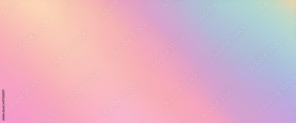 Pastel Harmony: Colorful Gradient Blur for a Soft, Modern Wallpaper | Bright Design with Abstract Patterns, Perfect for Websites, Art, and Positive Posters in Orange, Pink, Purple, and Blue