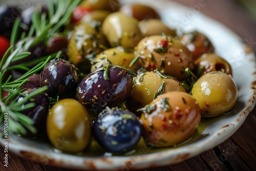 Savor the Essence: Aceitunas Aliadas - Assorted Marinated Olives, a Gourmet Spanish Delight that Invites the Taste Buds on a Culinary Adventure