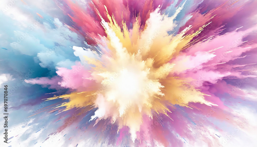 colorful explosion