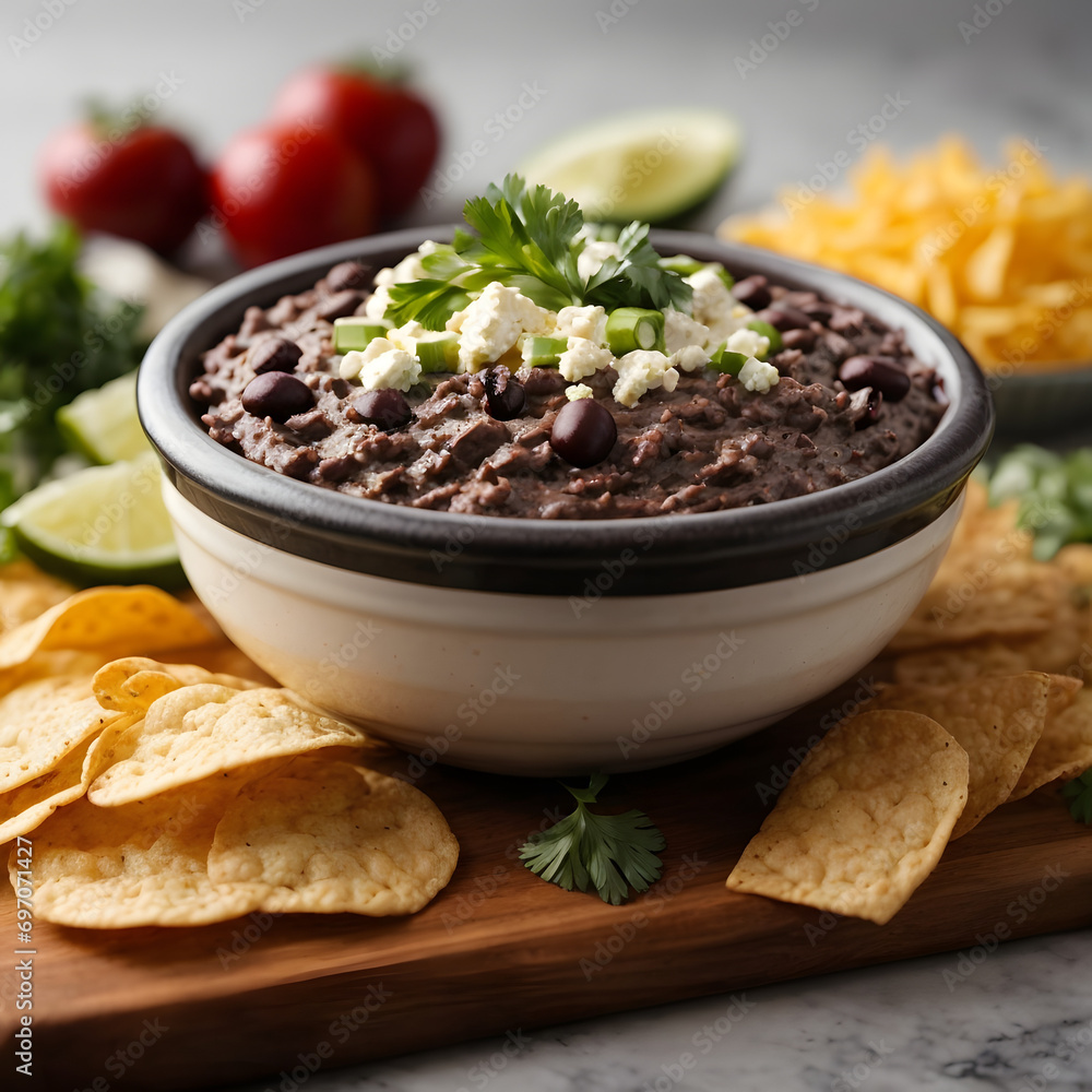 Chipotle Black Bean Dip with Cotija Cheese - A Spicy Delight Chipotle Black Bean Dip with Cotija Cheese - A Spicy Delight