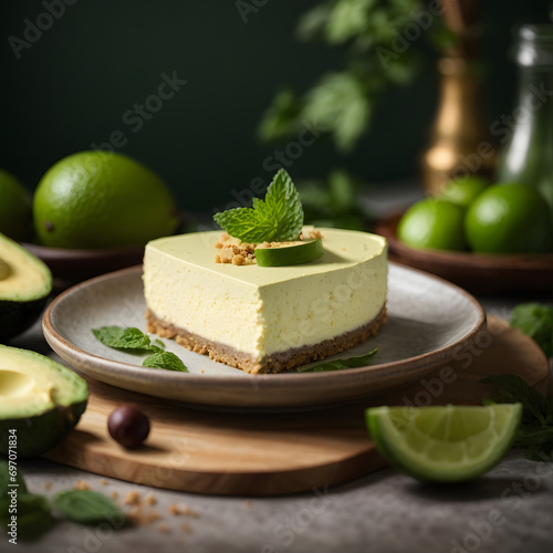 Avocado Lime Cheesecake - A Zesty Twist on Classic Indulgence