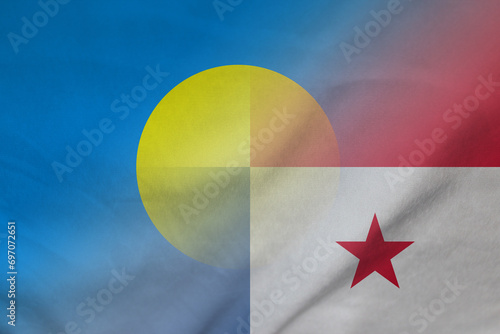 Palau and Panama official flag international contract PAN PLW photo