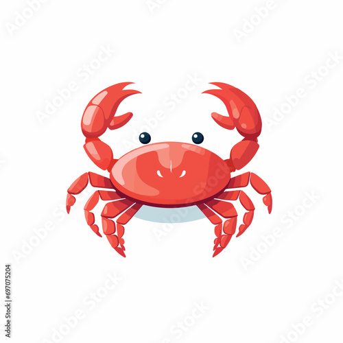 Crab in cartoon, doodle style. Isolated 2d vector illustration in logo, icon, sketch style, Eps 10. AI Generative