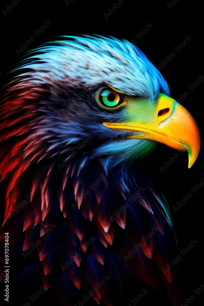 Close Encounter with a Majestic Bird of Prey in the Shadows