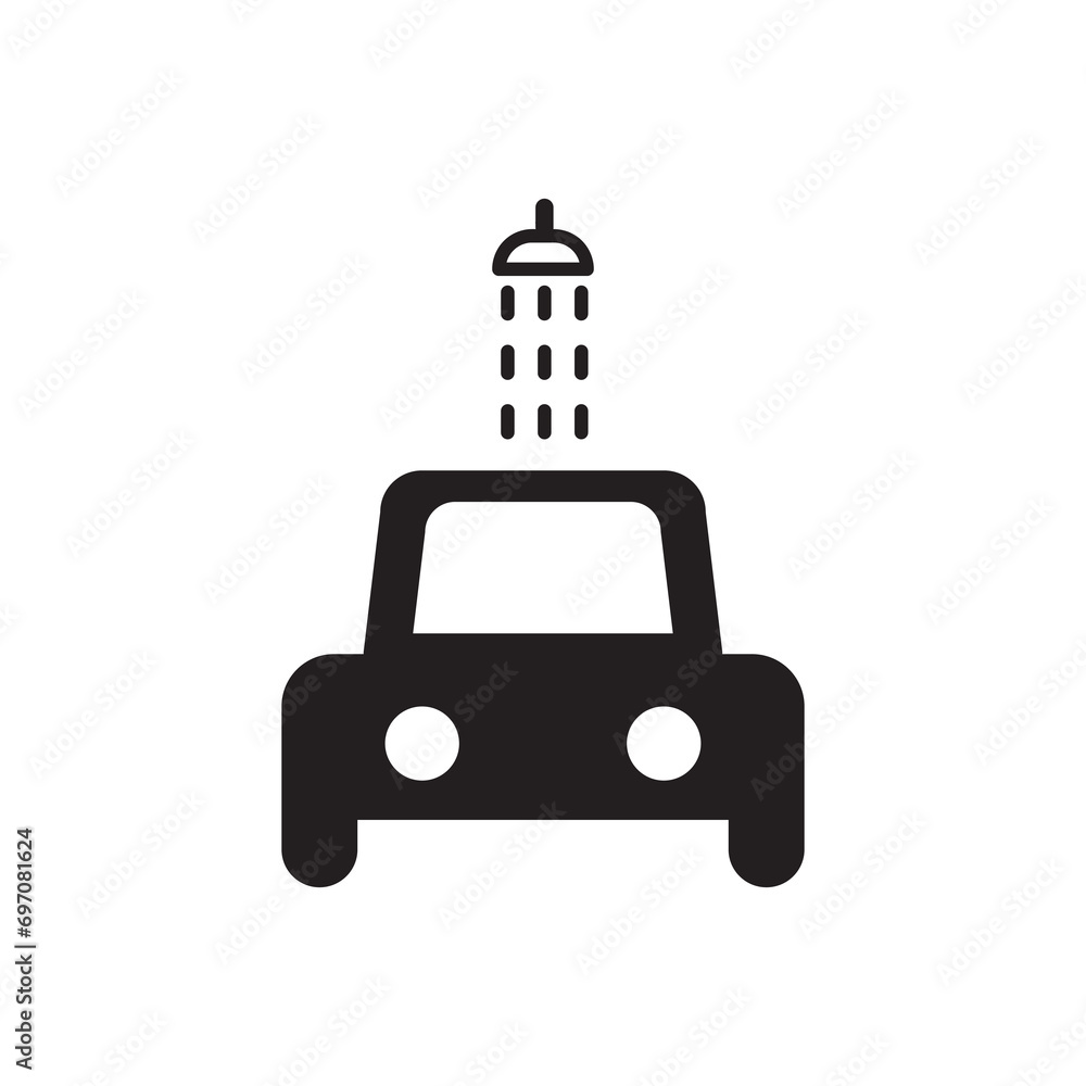 car washer icon. car repair icon. simple flat trendy style illustration on white backgrounnd..eps