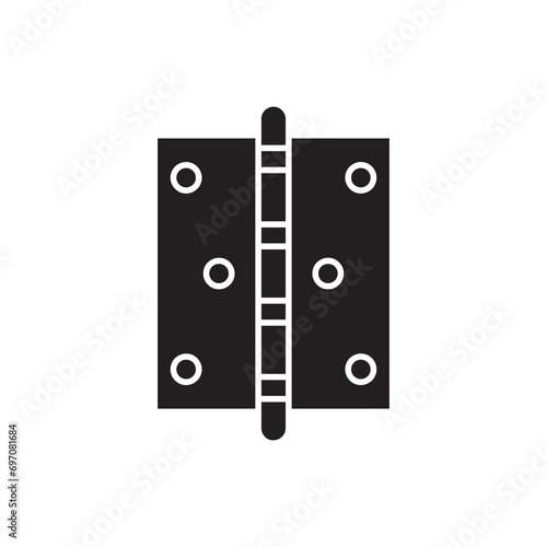 door hinge icon. simple icon for websites, web design, mobile app, on white background..eps
