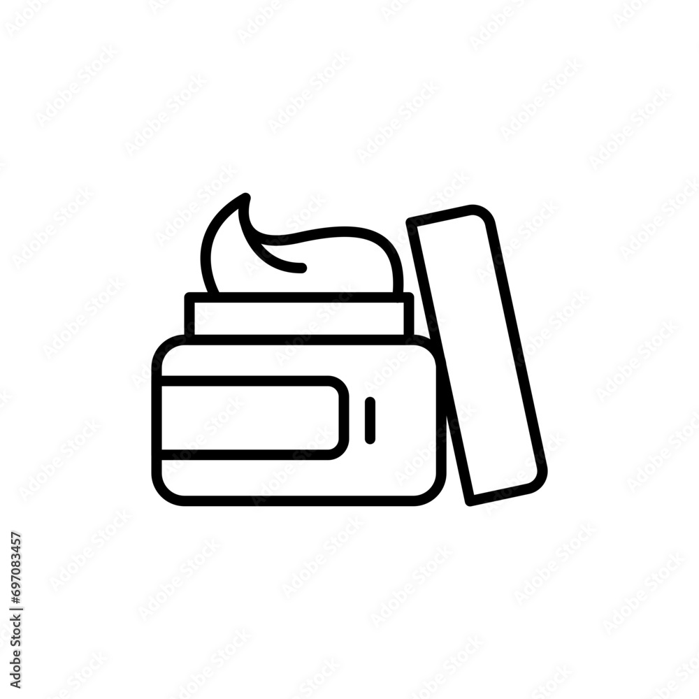 Cosmetic cream outline icons, minimalist vector illustration ,simple transparent graphic element .Isolated on white background Cosmetic cream outline icons, minimalist vector illustration ,simple transparent graphic element .Isolated on white background