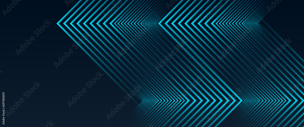 Blue and black vector 3D technology futuristic glow with line shapes banner. Futuristic technology lines background design. Modern graphic element. Horizontal banner template Blue and black vector 3D technology futuristic glow with line shapes banner. Futuristic technology lines background design. Modern graphic element. Horizontal banner template